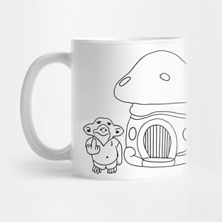 Goblin Mushroomhouse Sketchwork Mug